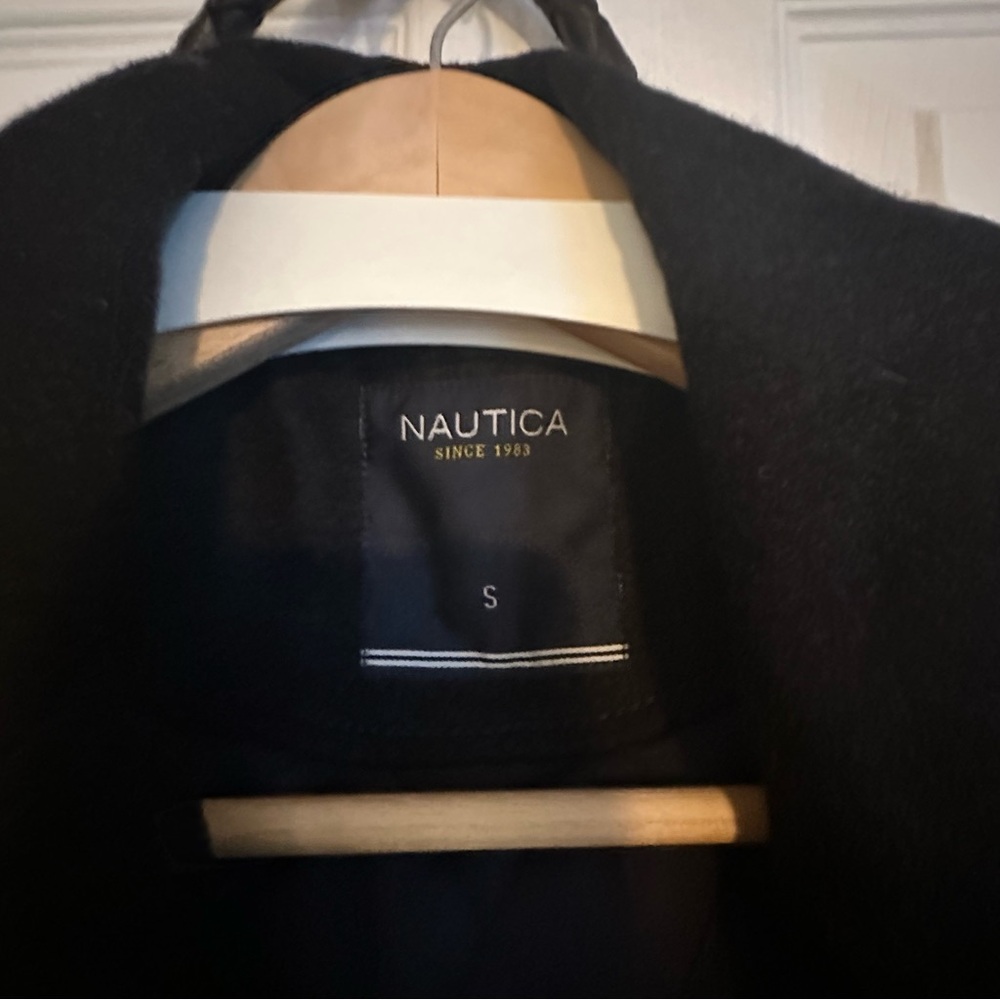 Vintage Nautica Men's Dark Gray Heather Peacoat - Picture 3 of 6